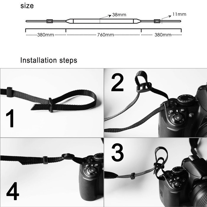 Elvam Camera Neck Shoulder Belt Strap for DSLR / SLR / Nikon / Canon / Sony / Olympus / Samsung / Pentax ETC -... N30