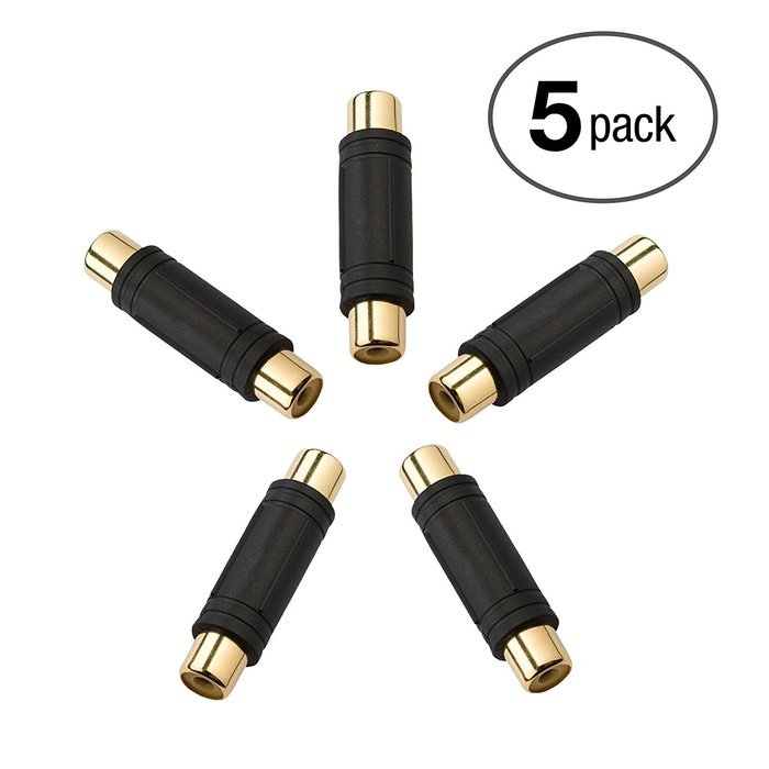 Aurum Cables High Quality 3 Pack Rca Female To Female Coupler Jack Adapter Free Image Download 1189