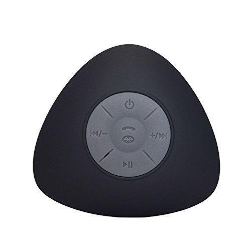 Kekexili Speaker Portable Bluetooth Wireless Silicone IPX4 Waterproof Speaker Bathroom with Suction Cup Red N7