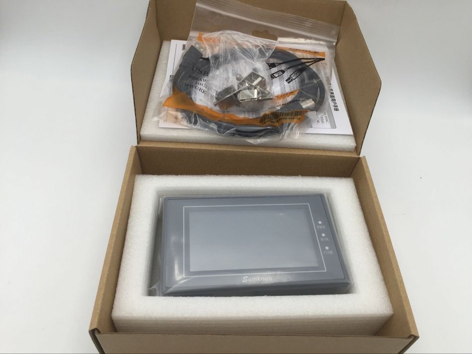 4.3" Inch HMI Touch Screen Panel EA-043A +Programming Cable+Software N2