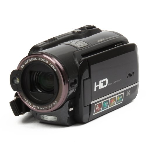 HD-9Z 3.0" TFT LCD 5.0 MP CMOS Digital Video Camcorder with 5X Optical Zoom/HDMI/TV-Out/SD N9