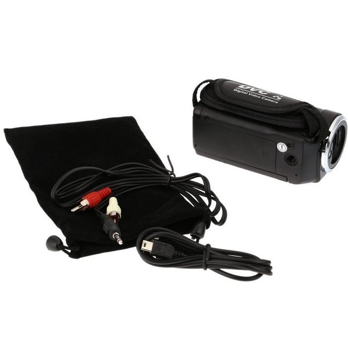 Black Camcorder Camera DV777 DV Practical HD 720P 16 MP 16X Digital Zoom Video N4