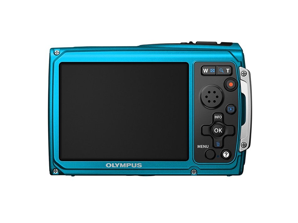 OLYMPUS TG-320 TOUGH DIGITAL CAMERA BLUE - International Version (No Warranty) N2