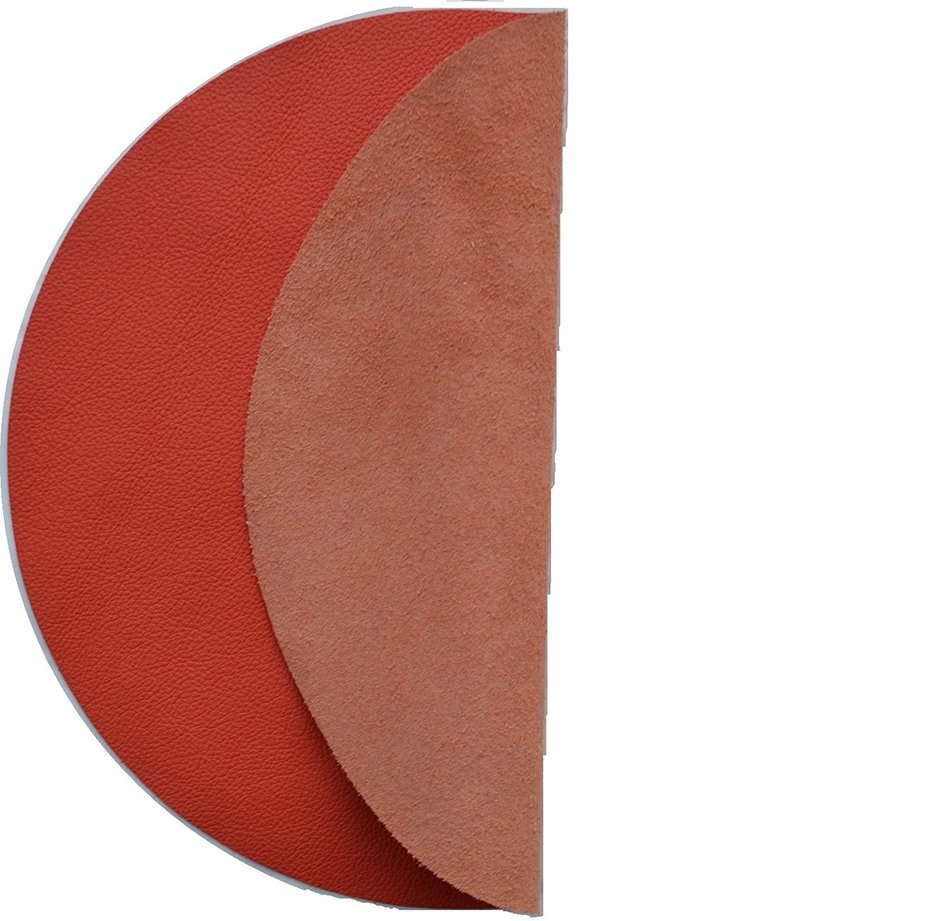 Genuine Leather Turntable Platter Mat - Orange
