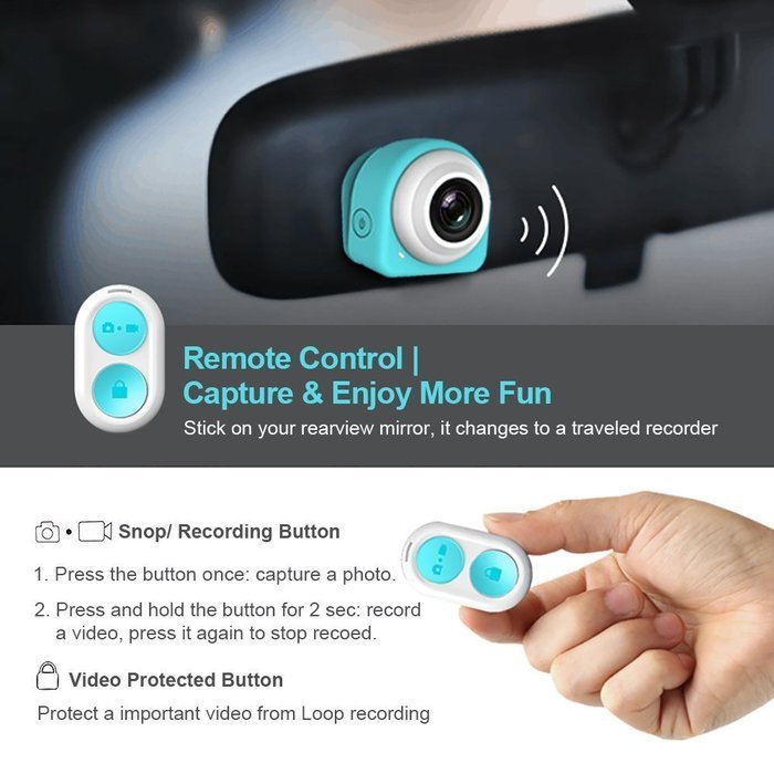 Homestec WiFi Mini Lifestyle Video Camera- Sport Action DV HD 1080P Camcorder 8 Mega Pixel COMS + 145&ordm; Wide Angle... N2