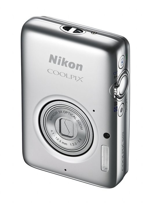 Nikon COOLPIX S02 digital camera ultra-small body Touch LCD Mirror Silver S02SL - International Version (No Warranty) N5