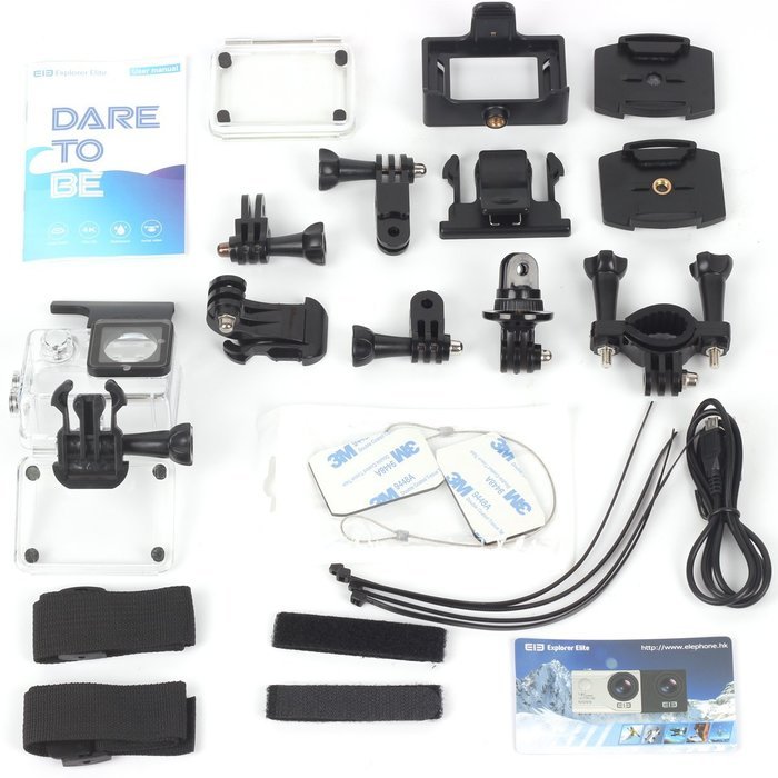 ELE Explorer Elite NT96660 Sony IMX078 1080P 4K Video Action Camera Waterproof WIFI Wide Angle Action Camera With... N3