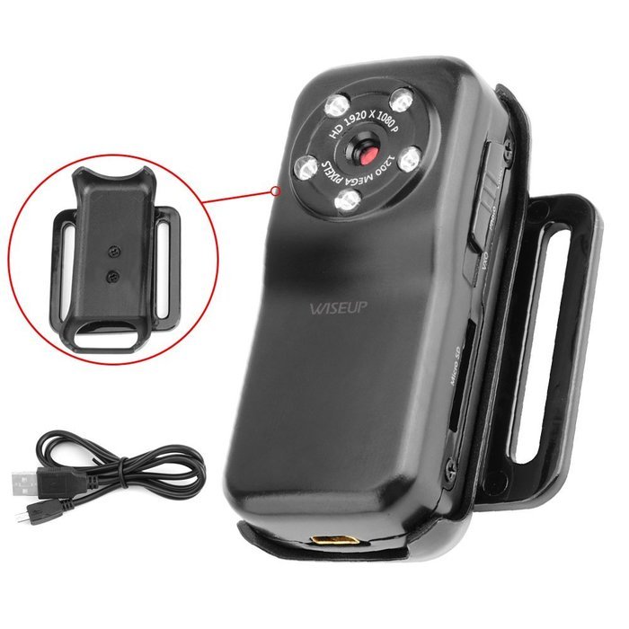 WISE UP 1920x1080P HD Portable Mini Sports Camera Sound Trigger Video Recorder