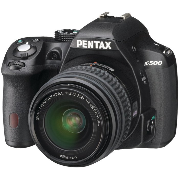 Pentax K-500 16MP Digital SLR Camera Kit with DA L 18-55mm f3.5-5.6 and 50-200mm Lenses (Black) N6