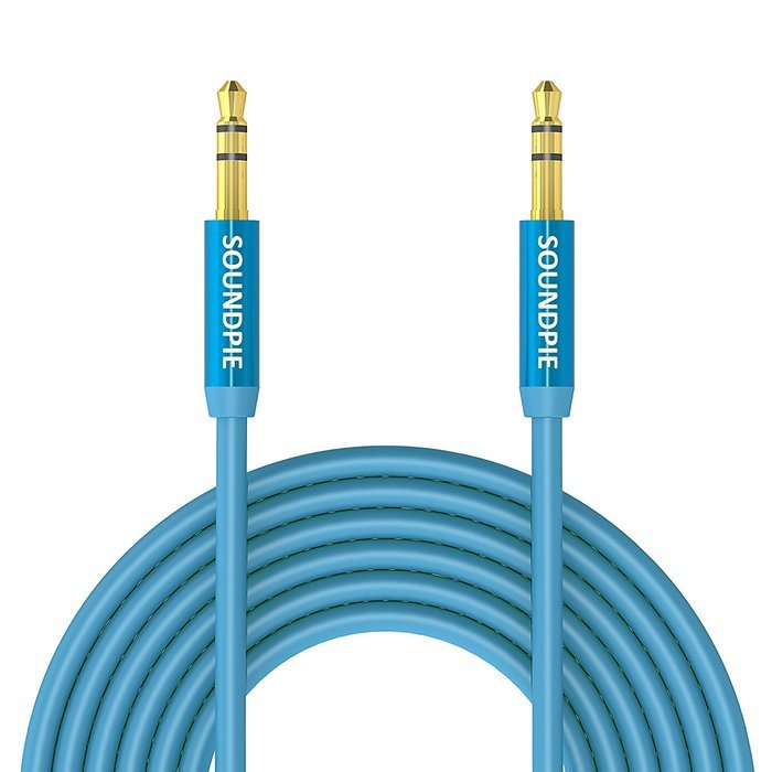SoundPie 3.5mm Nylon Braid Contrast Color ShoeLace Auxiliary Audio Cable (5ft / 1.5m) AUX Cable for Headphones...