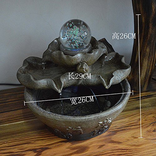 FEI&S Ceramic fountain water humidifier home decor furnished with antique ornaments #4