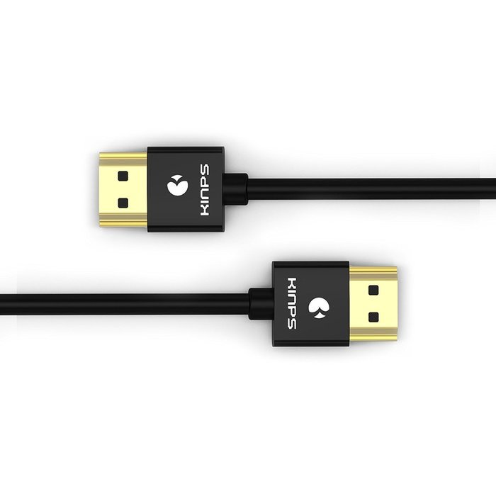 4K HDMI Cable, Kinps 15ft Ultra Slim Cable v1.4 with Ethernet, 24k Gold-plating HDMI Cable with RedMere Technology... N2