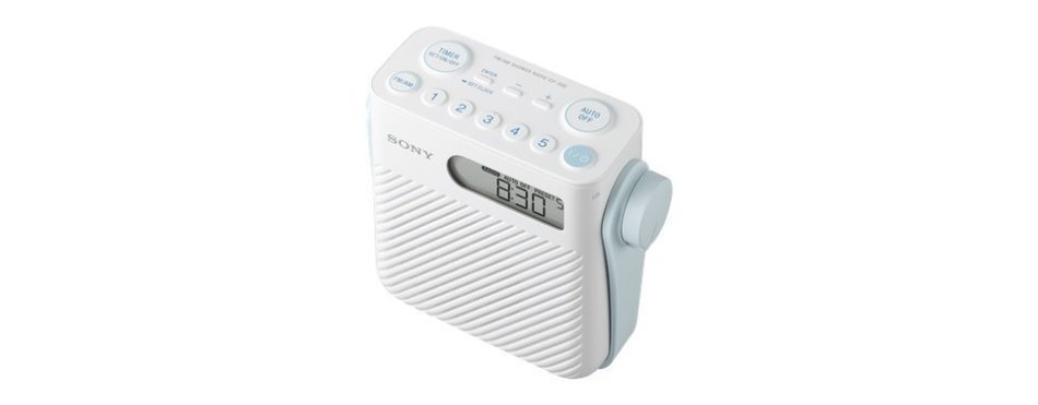 Sony ICF-S80 Splash Proof Shower Radio with Speaker