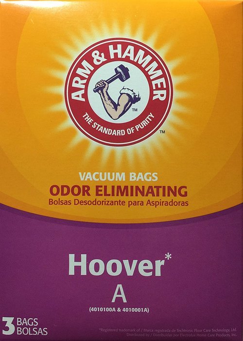 Arm & Hammer Odor Eliminating Vacuum Bags Hoover A 62601D - 3 Bags
