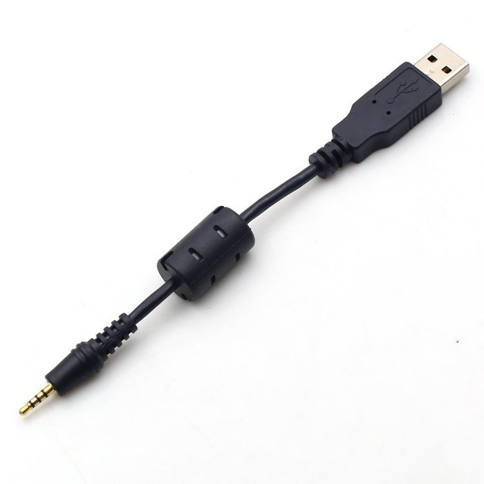 VONOTO 2.5mm Male Jack Plug to USB A Male Stereo MP3 MP4 Data Charger MIC 4 Pole Audio adapter for MP3,MP4 N2