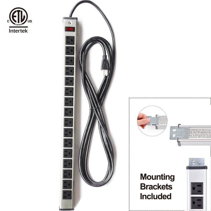 Bestten 10 Outlet All-In-One Surge Protector Power Center with 2 USB Ports (3.1A Total) and Phone / Ethernet /...