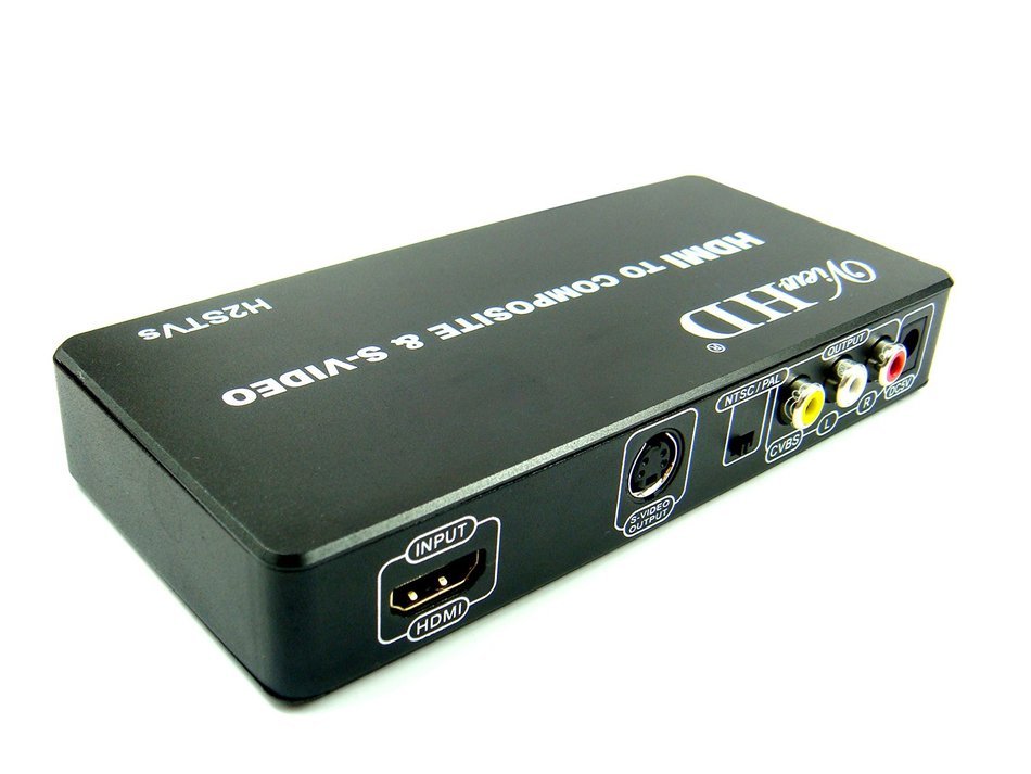 ViewHD HDMI to TV Composite RCA AV + S Video Converter | Include AV & S Video Cables + AC Power Adapter | Model... N6