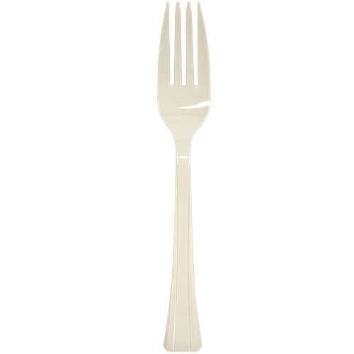 Lillian 48-Pack Plastic Forks Cutlery Bag, Sahara N3