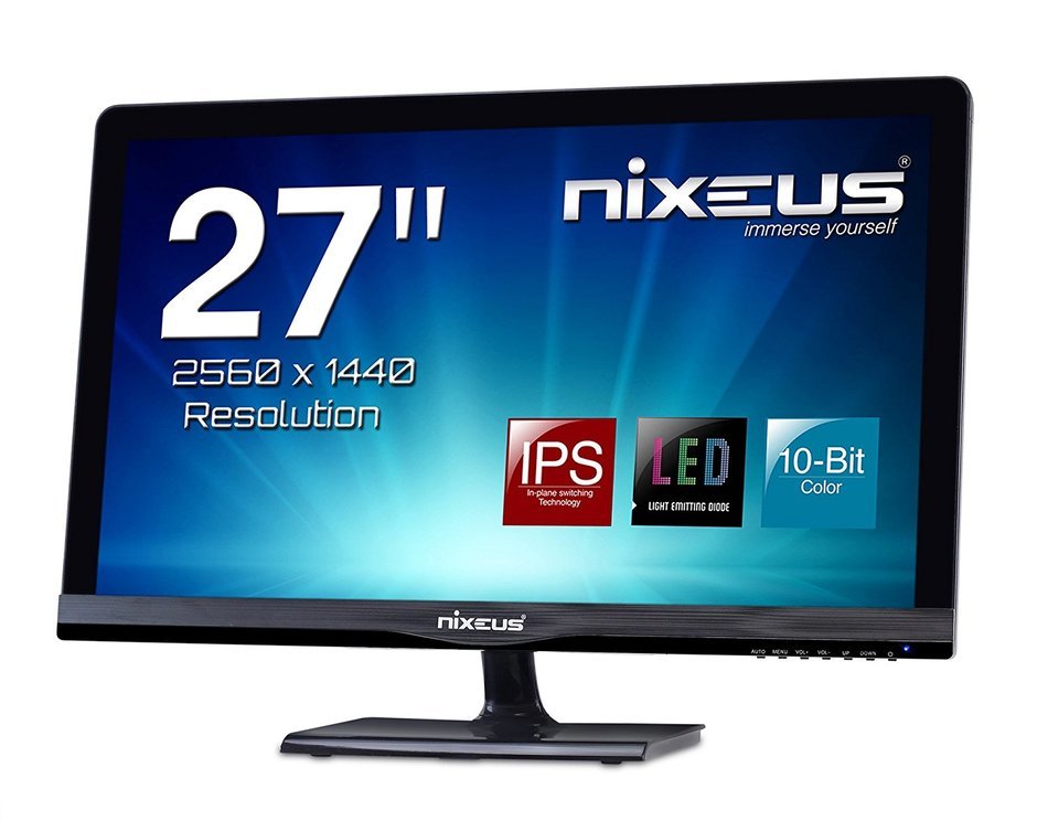 Nixeus NX-VUE27P, 27in, AH-IPS Ultra High Resolution, 2560x1440, 10-Bit Glossy, LED Backlight... N18