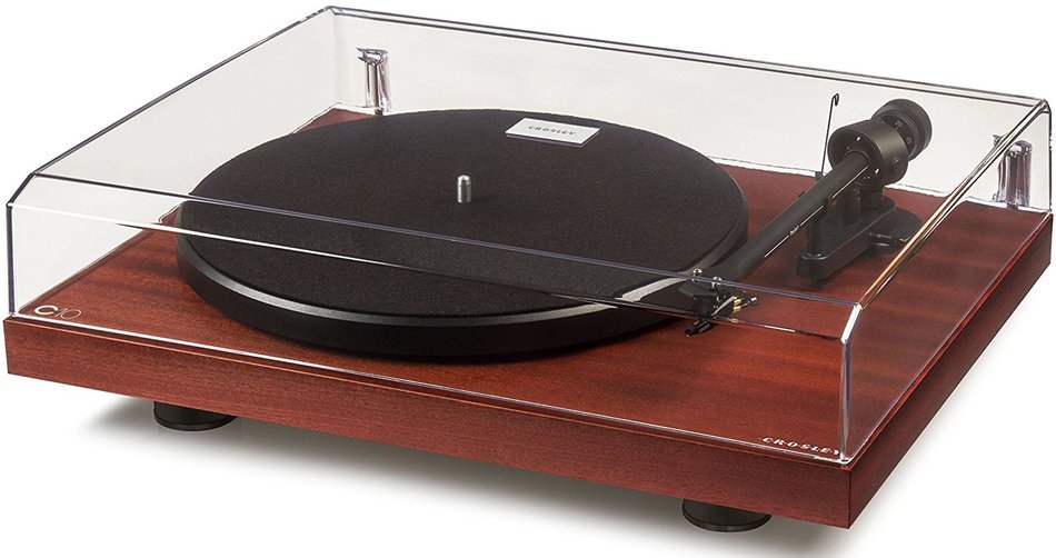 Crosley C10A-NA Hardwood Turntable with Low Vibration Synchronous Motor, Natural