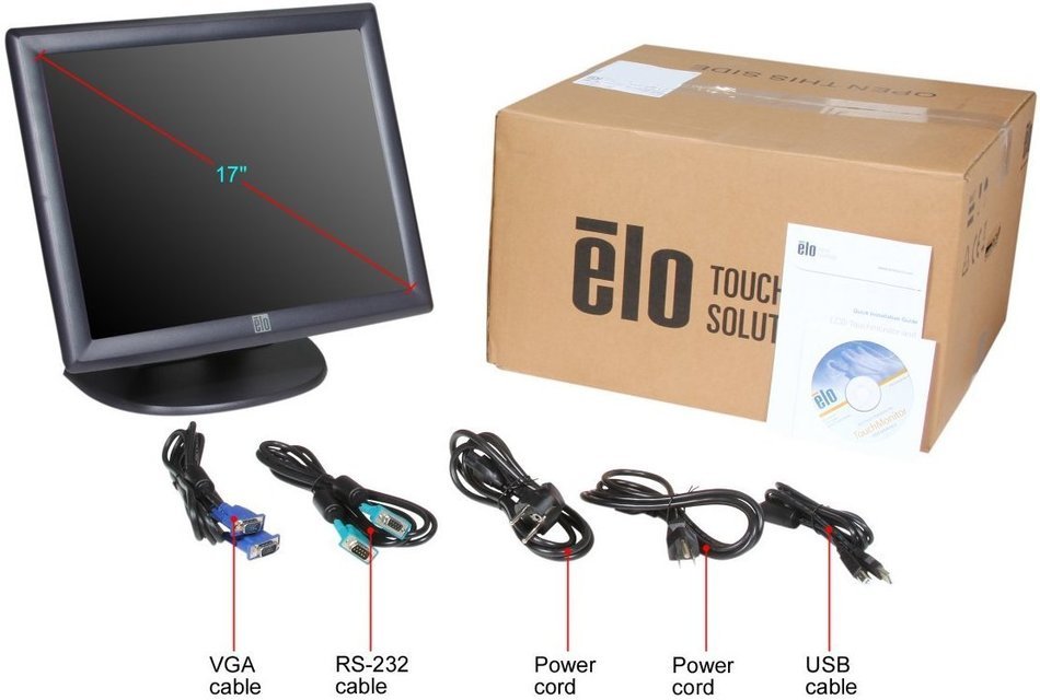 Elo Intellitouch E603162 17-Inch Screen LCD Monitor N7