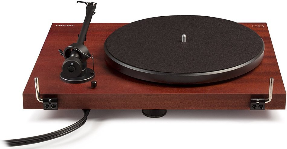 Crosley C10A-NA Hardwood Turntable with Low Vibration Synchronous Motor, Natural N2