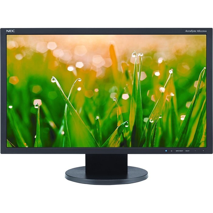 NEC AccuSync AS222WM-BK 22 inch Widescreen 1,000:1 5ms VGA/DVI LED LCD Monitor, w/ Speakers...