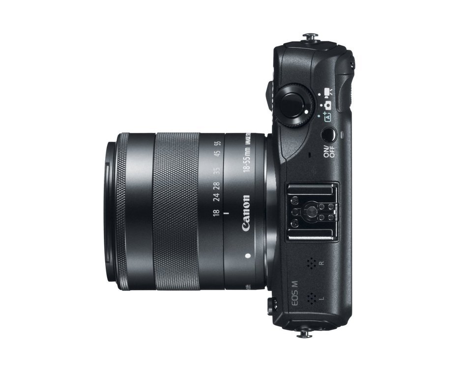 Canon EOS M 18.0 MP Compact Systems Camera with 3.0-Inch LCD and EF-M18-55mm IS STM Lens N3