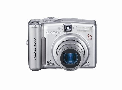 Canon PowerShot A700 6MP Digital Camera with 6x Optical Zoom N3