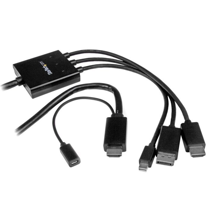 StarTech.com DPMDPHD2HD 6' HDMI, DisplayPort or Mini DisplayPort to HDMI Converter Cable N3