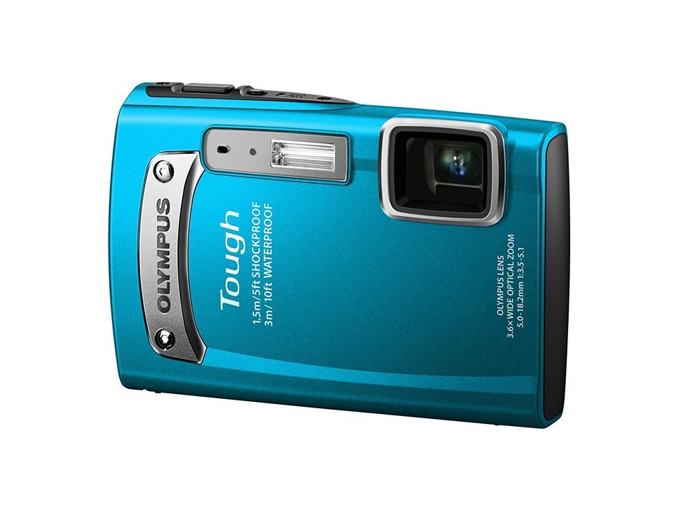 OLYMPUS TG-320 TOUGH DIGITAL CAMERA BLUE - International Version (No Warranty) N5