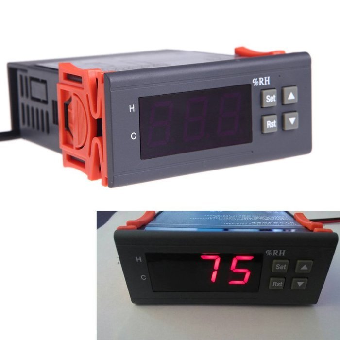 Humidity Controller - SODIAL(R) 10A 12V Mini digital Controller air humidity sensor measuring range 1% ~ 99% N5