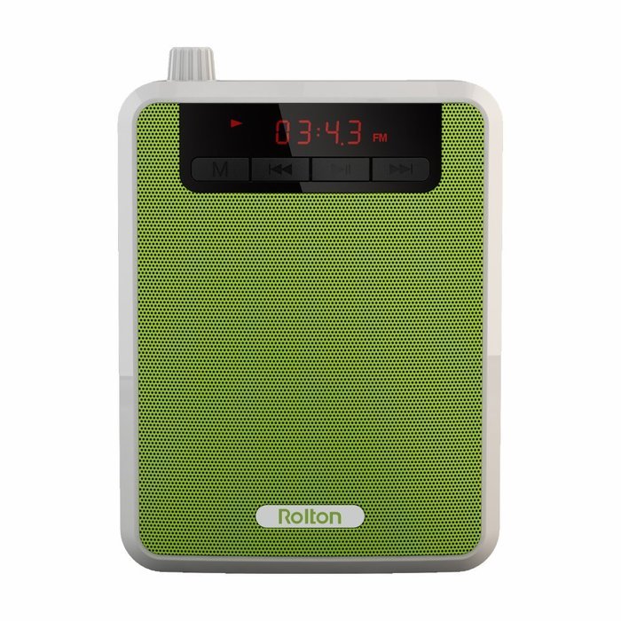 Rolton Colorful Portable Voice Amplifier Waist Band Clip Support FM TF MP3 Powerbank for Tour Guides, Teachers... N6