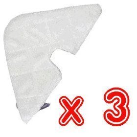 Fiberupholstery S3501 Shark Pocket Steam Mop Triangle Microfiber Pads
