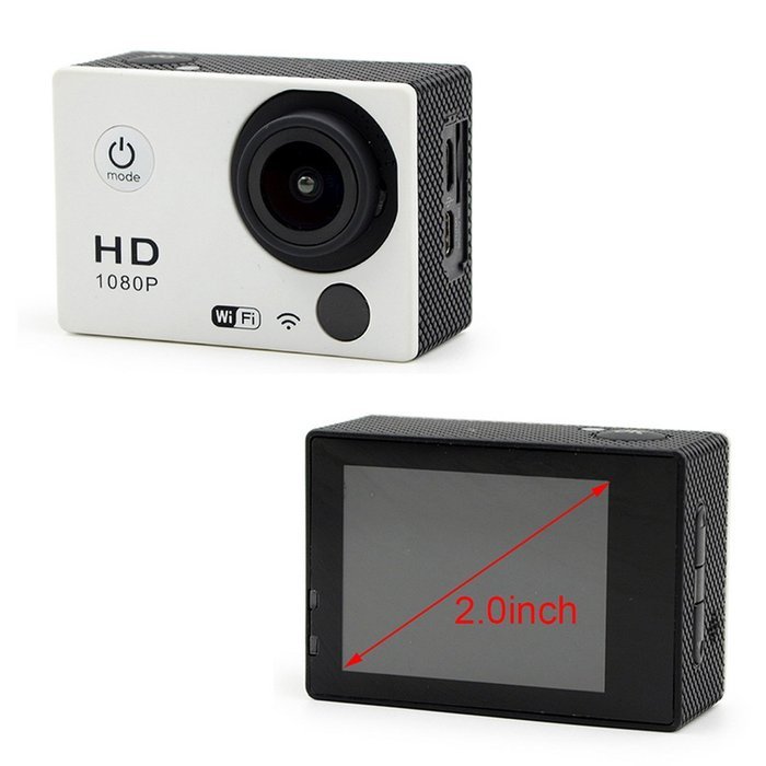 Besteye 2.0inch WIIFI Action Camera SONY Sensor with 32GB TF Card IR Remote 1080P 30FPS Sport Camera WIFI 12MP... N3
