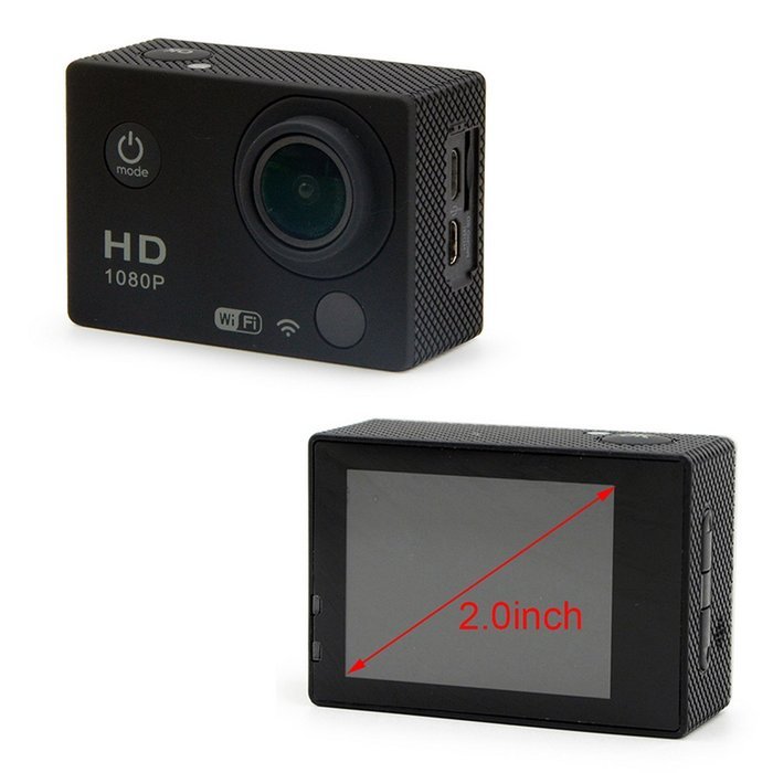 Besteye 2.0inch WIIFI Action Camera SONY Sensor with 32GB TF Card IR Remote 1080P 30FPS Sport Camera WIFI 12MP... N7