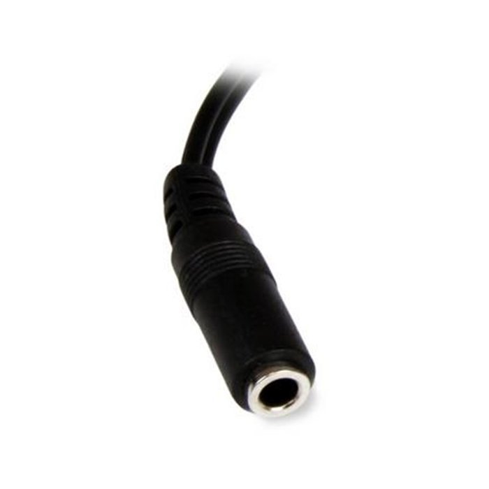 Fun-Home 8-Inch 3.5mm Female to 2 x RCA Male - RCA to AUX Y Stereo Splitter Cable, Black
