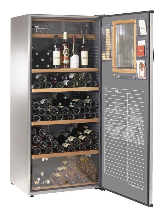 Climadiff EV504ZXUL Theatrical Multi-Temperature 203 Bottle Wine Cabinet