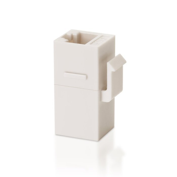 CAT5e Keystone Coupler,VCE (5-PACK) RJ45 Female to Female Insert Coupler UTP CAT5e Keystone inline Coupler -White N2
