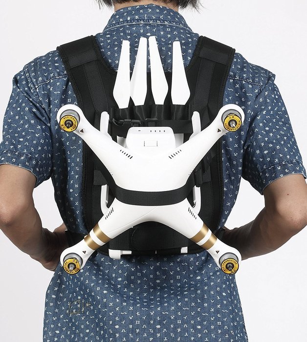 DJI Phantom Backpack Strap Carry System, For DJI Phantom 4, 3, and all other Models, Koozam Products N10