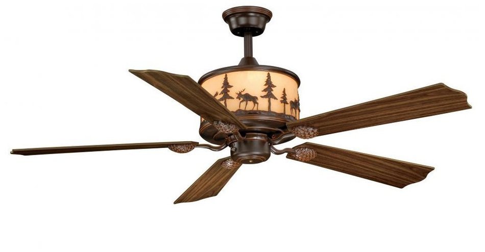 Vaxcel FN56305BBZ Yellowstone Ceiling Fan, 56", Burnished Bronze Finish