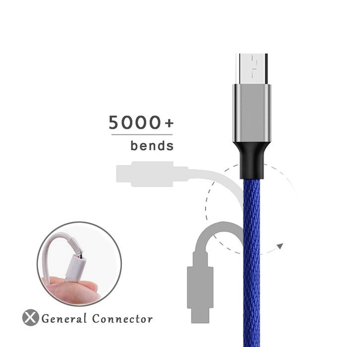 Marchpower, Micro USB Cable, 2PCs 6ft Zinc Alloy Android Phone Charger - Fast Sync Charge USB Phone Cord for Android... N8