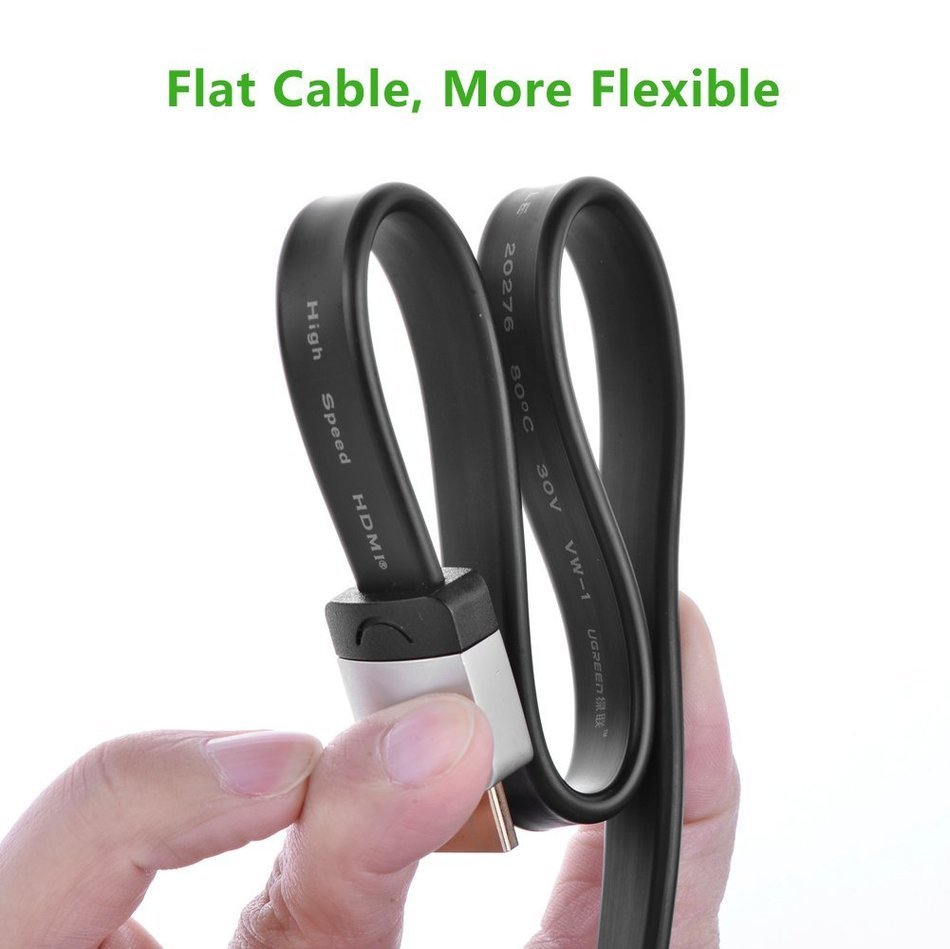 Ugreen Premium High Speed HDMI Cable with Ethernet Right Angle 90 Degree Down Supports 3D and Audio Return Compatible... N4