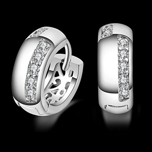 Fashion Women's 925 Sterling Silver Hoop Piercing Ear Earring Studs Jewelry Gift