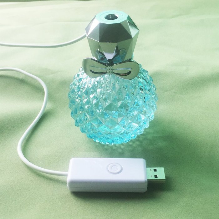 100ml Essential Oil Diffuser Humidifier, Esdabem Ultrasonic Aroma Air Humidifier with 2 Modes Continuous Mist/... N6