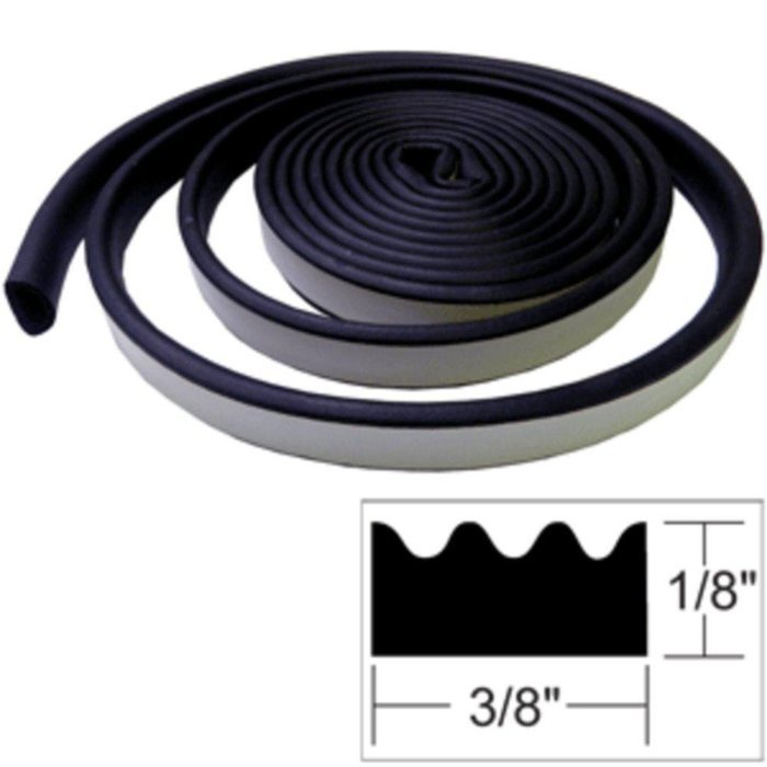 TACO Weather Seal - 10L x ⅛H x ⅜W - Black consumer electronics