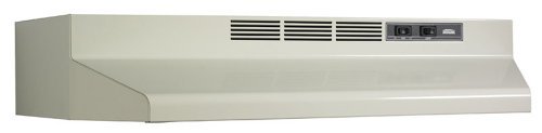 Broan F402404 Two-Speed Four-Way Convertible Range Hood, 24-Inch, Stainless Steel N7