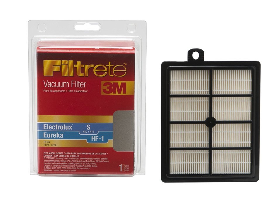 3M Filtrete Electrolux S / Eureka HF-1 HEPA Vacuum Filter, 1 Pack