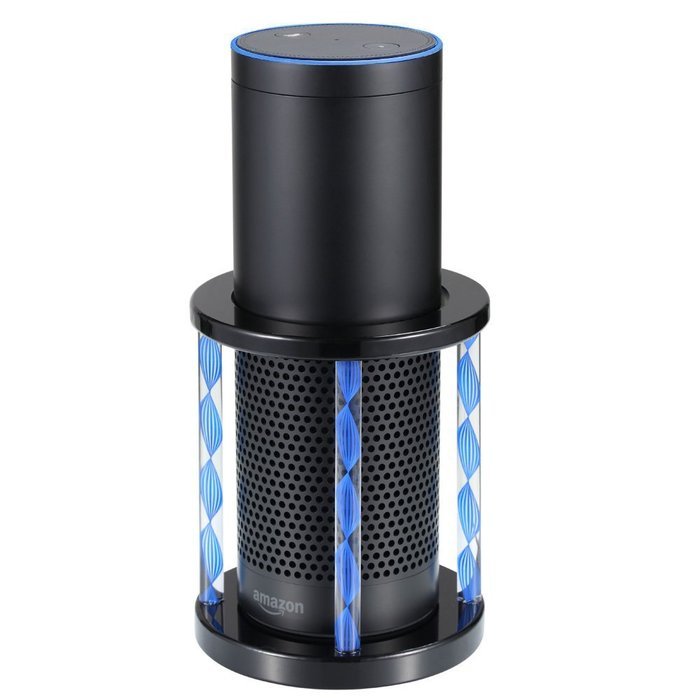 eveco Acrylic Speaker Guard Enhanced Strength and Stability for Amazon Echo Speaker and UE Boom speaker (Blue)