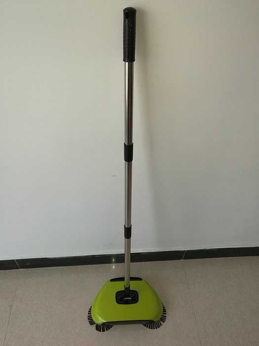 Goldengulf 360 Degree Rotating Hand-Push Dual Brush Cordless Swivel Sweeper Perfect For Floor Tile Manual Dust... N2